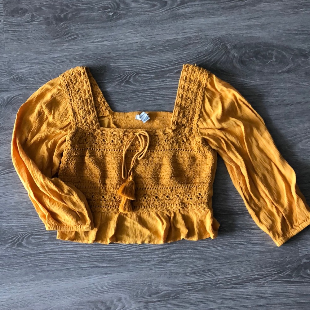 Crop Sweater Blouse